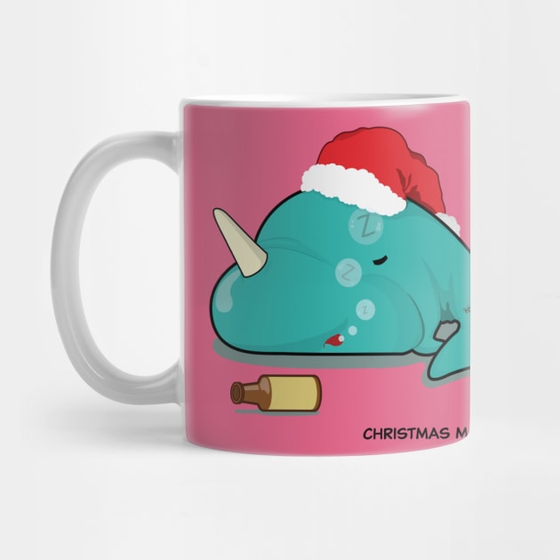 Narwhal on Christmas Day by RCLWOW